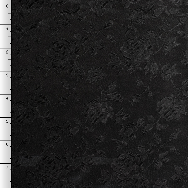 Black on Black Rose Brocade