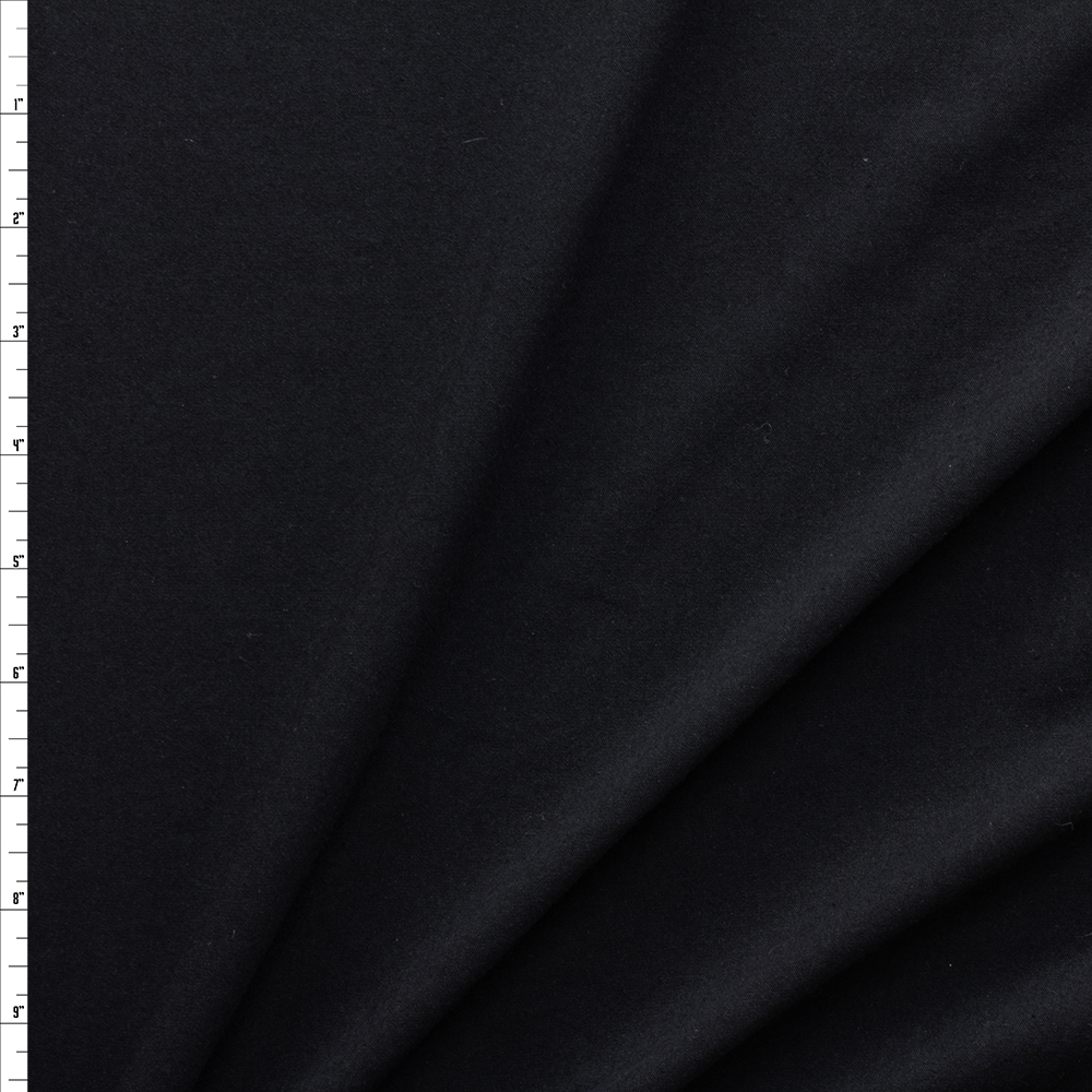 Black Stretch Cotton Jersey #27907 Fabric By The Yard