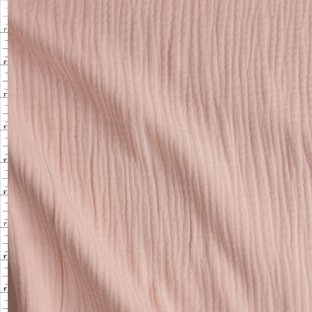 Peach Mchenry Cotton Double Gauze #27928 Fabric By The Yard