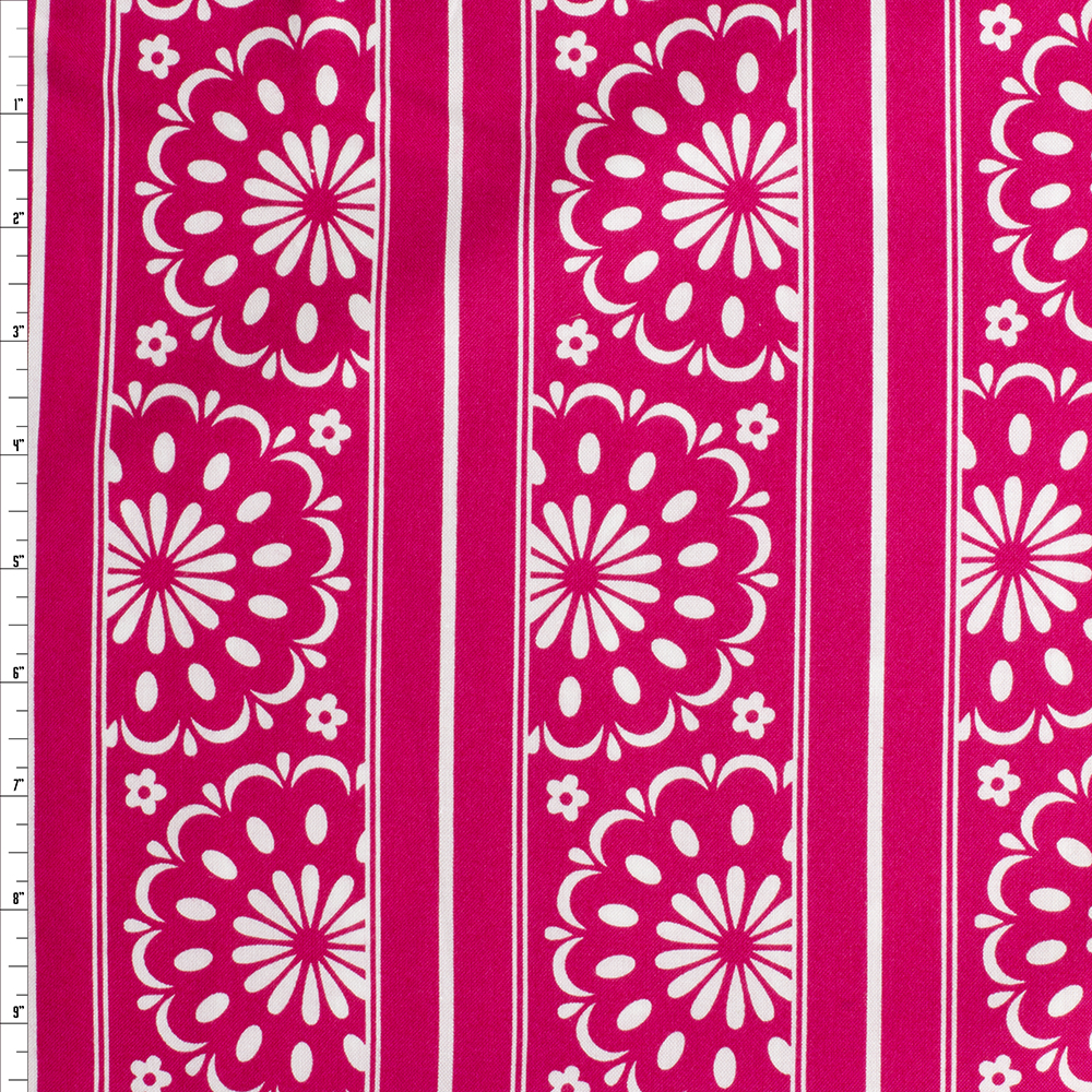 Pink And Proper Fifty/Fifty Stripe Quilter’s Cotton From Robert Kaufman #27969 Fabric By The Yard