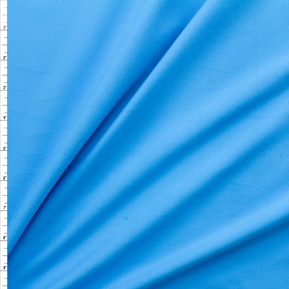 Turquoise Brushed Poly/Spandex #27990 Fabric By The Yard