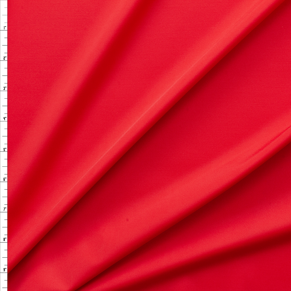 Red Matte Nylon/Spandex #27993 Fabric By The Yard