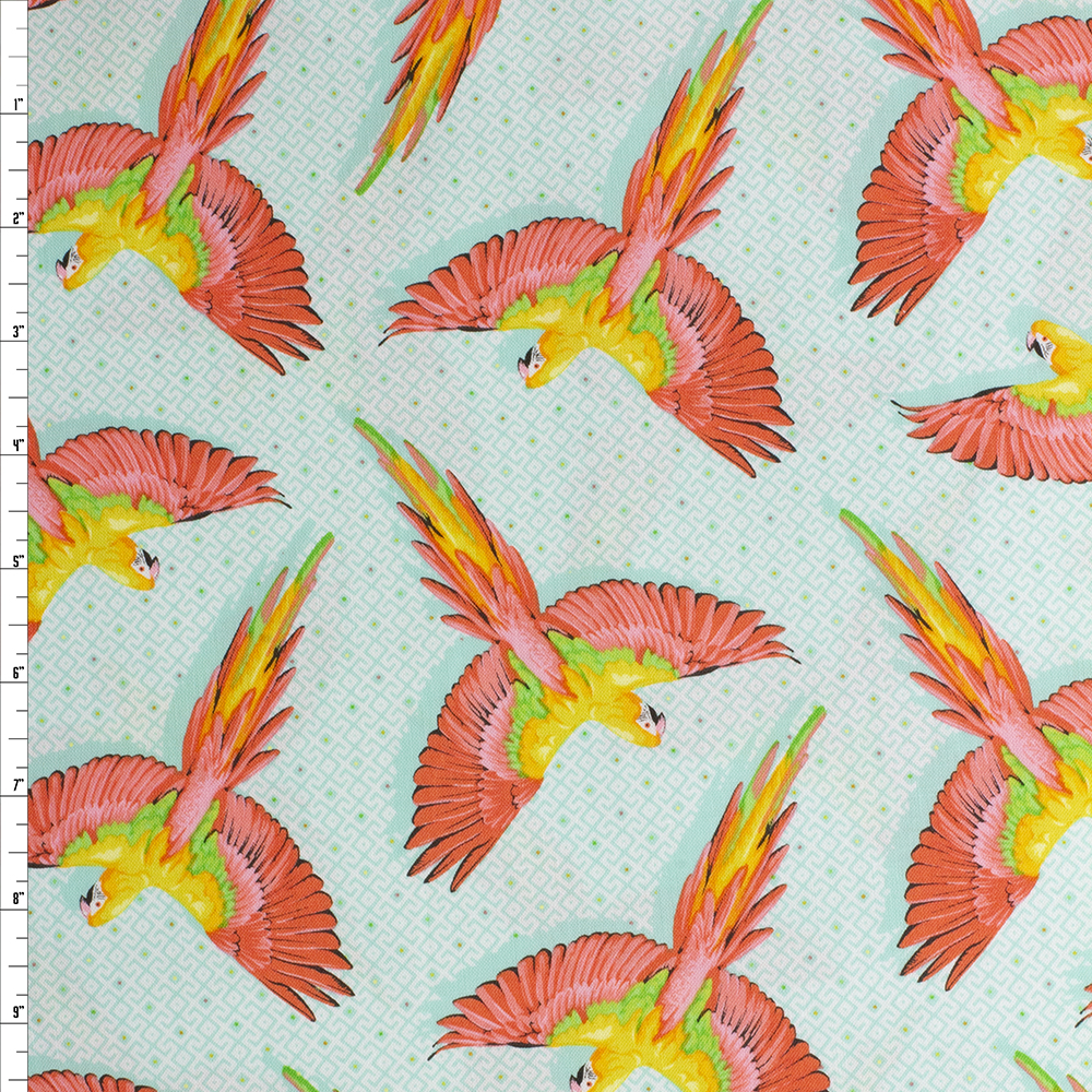 Mango Macaw You Later Cotton Print By Tula Pink #28031 Fabric By The Yard