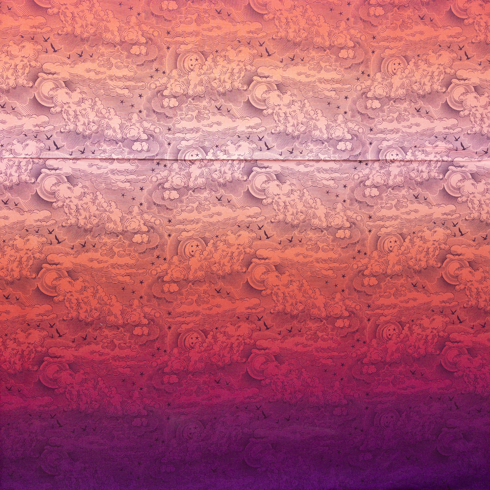 Dragonfruit Fluffy Clouds Cotton Print By Tula Pink #28039 Fabric By The Yard - Wide shot