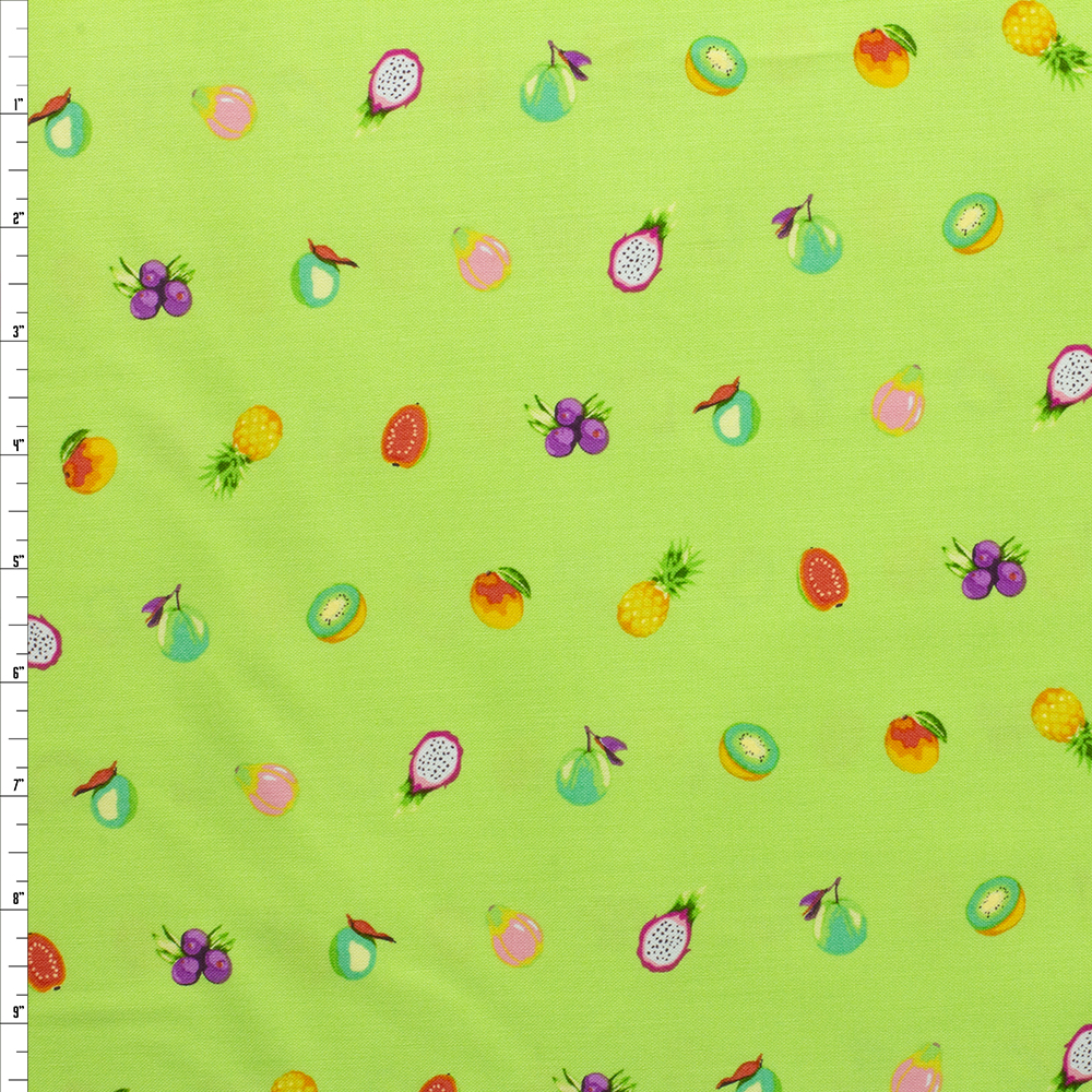 Kiwi Forbidden Fruit Snacks Cotton Print By Tula Pink #28041 Fabric By The Yard