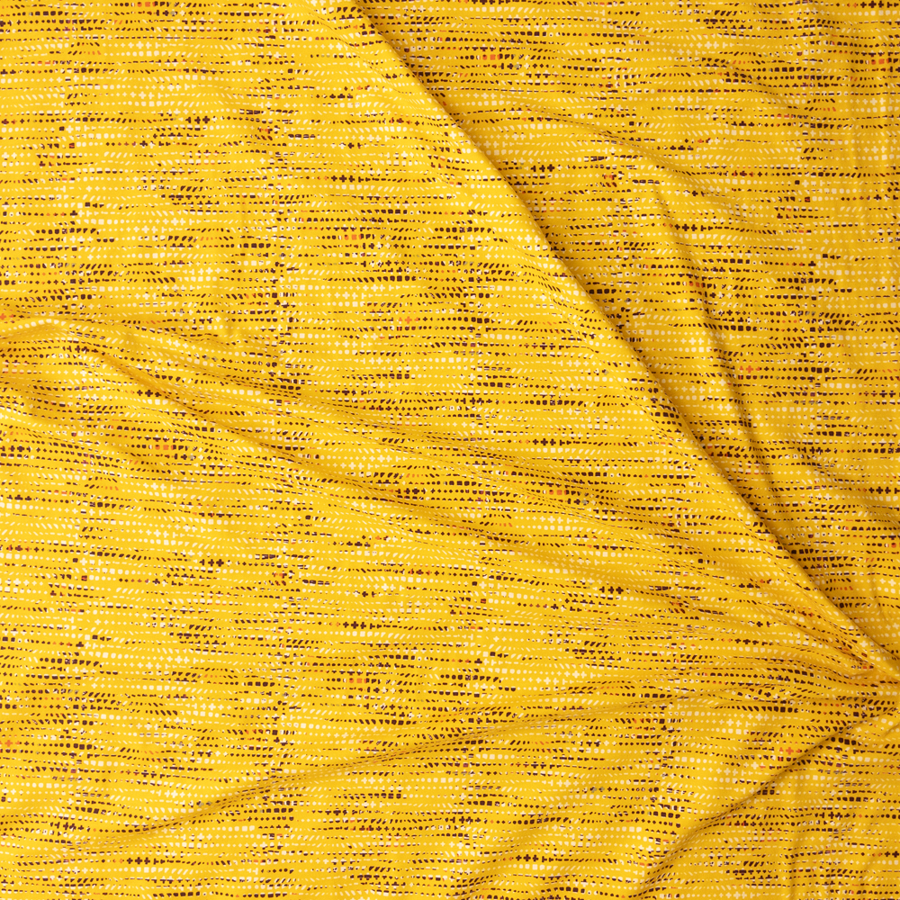 Fluxus Ochre Stretch Cotton Jersey Knit From Art Gallery Fabrics Fabric By The Yard - Wide shot