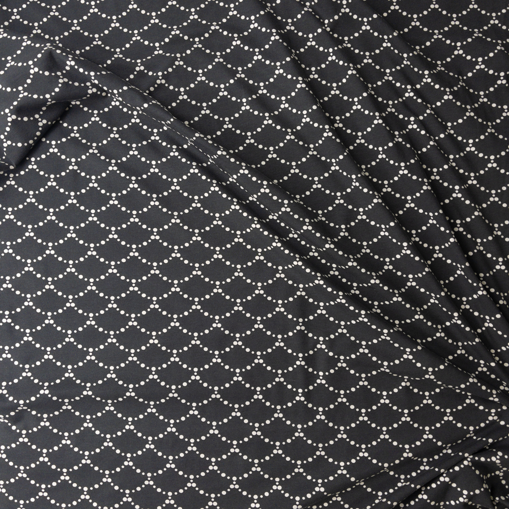 Ripples Black Stretch Cotton Jersey Knit From Art Gallery Fabrics Fabric By The Yard - Wide shot