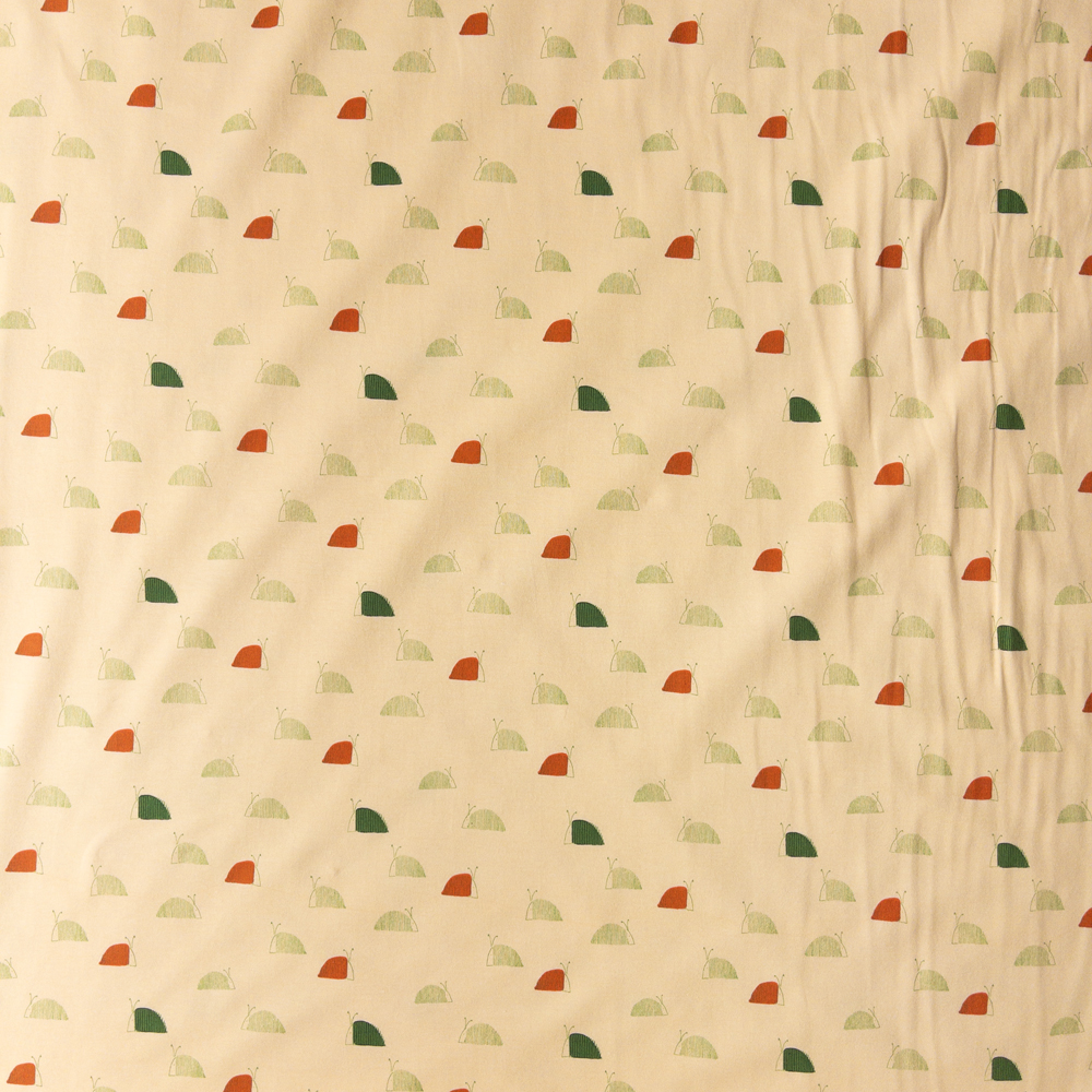 Moss’s Snail Stretch Cotton Jersey Knit From Art Gallery Fabrics Fabric By The Yard - Wide shot