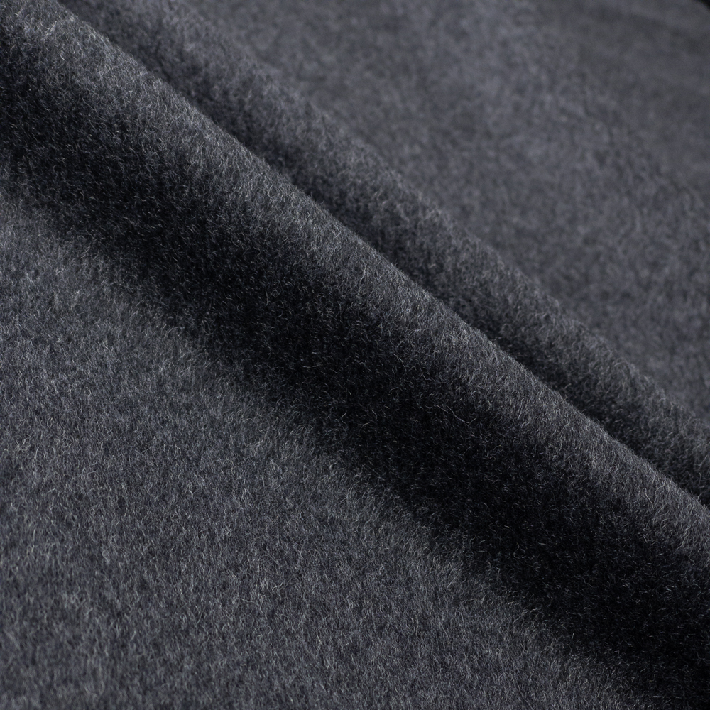 Heather Charcoal Grey Wool Coating #28157 Fabric By The Yard - Wide shot