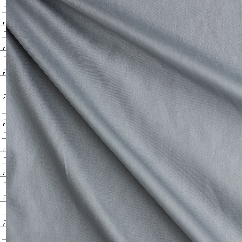 Steel Cotton Sateen Shirting #28178 Fabric By The Yard