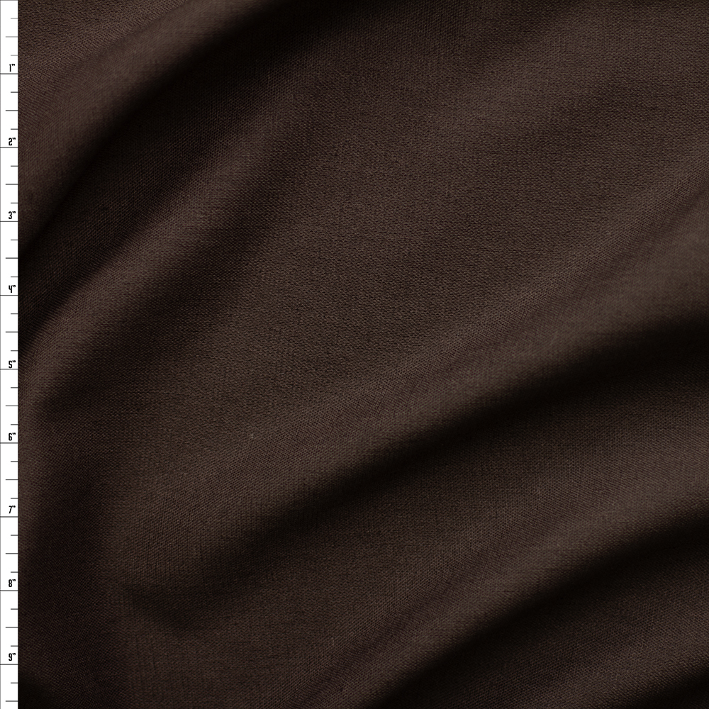 Espresso Santa Barbara Rayon/Linen #28338 Fabric By The Yard - Wide shot