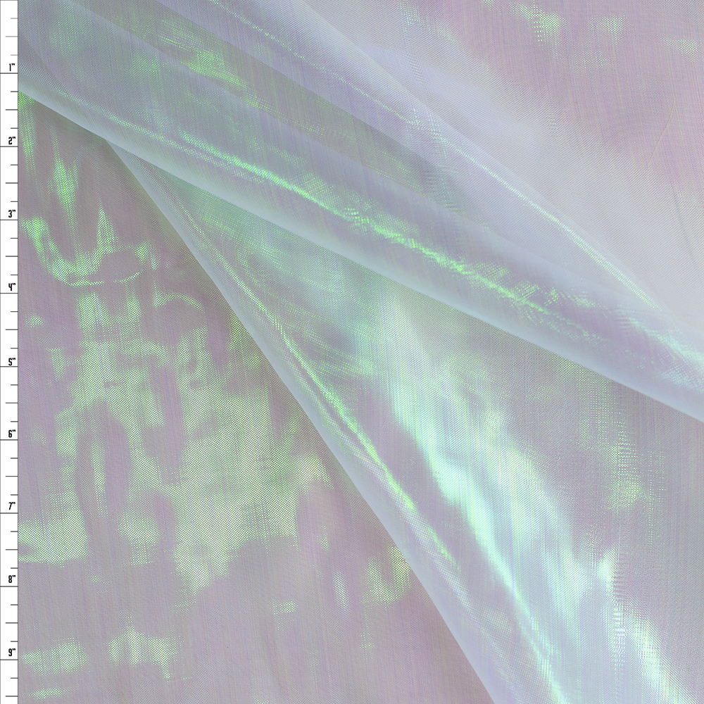 Light Aqua Magic Mirror Organza #28363 Fabric By The Yard - Wide shot
