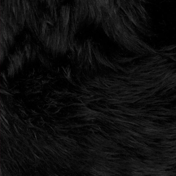 Black Shag Faux  Fur