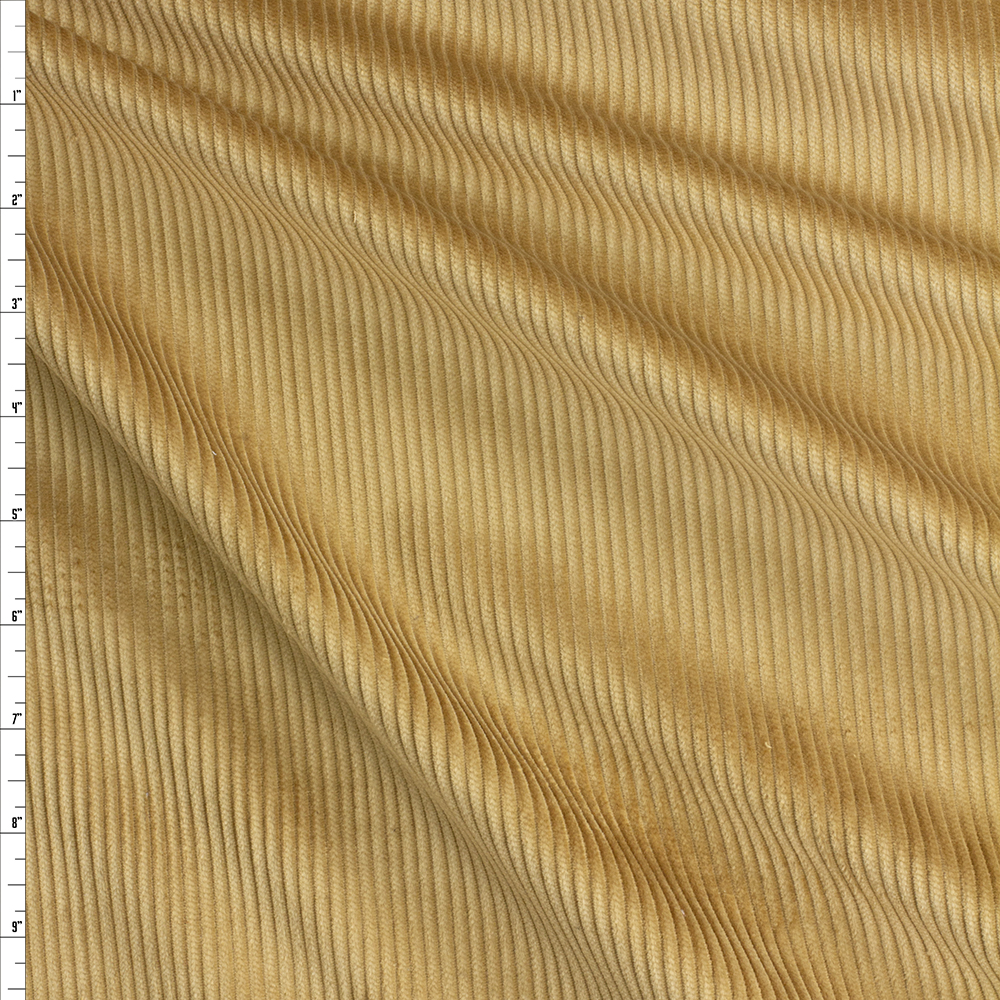 Tan 8 Wale Corduroy #28419 Fabric By The Yard