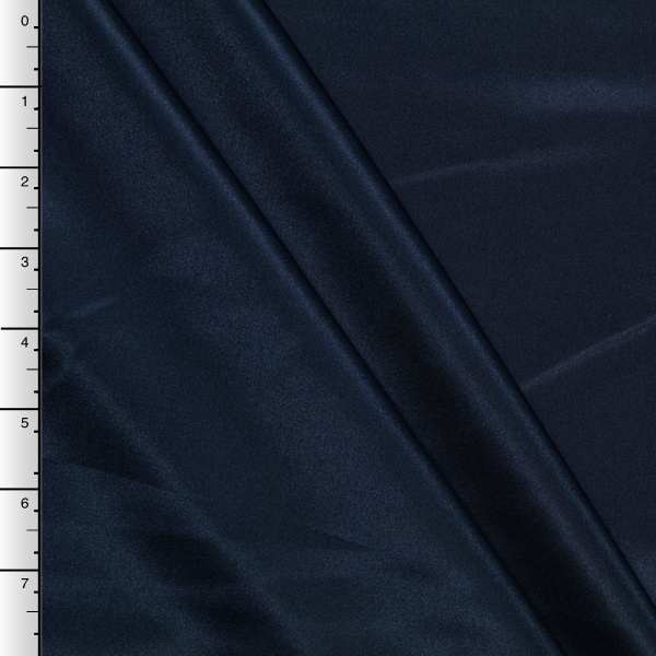 Navy Blue Midweight Bridal Satin