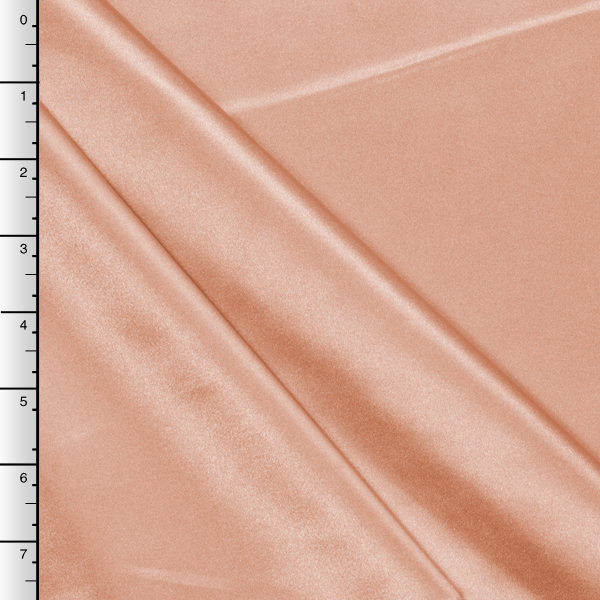 Peach Midweight Bridal Satin