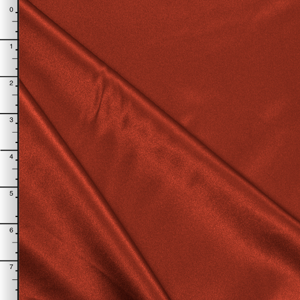 Rust Midweight Bridal Satin
