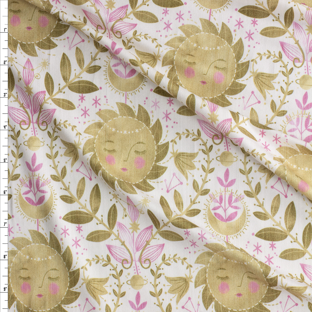 Summer Solstice Double Brushed Poly/Spandex #28519 Fabric By The Yard