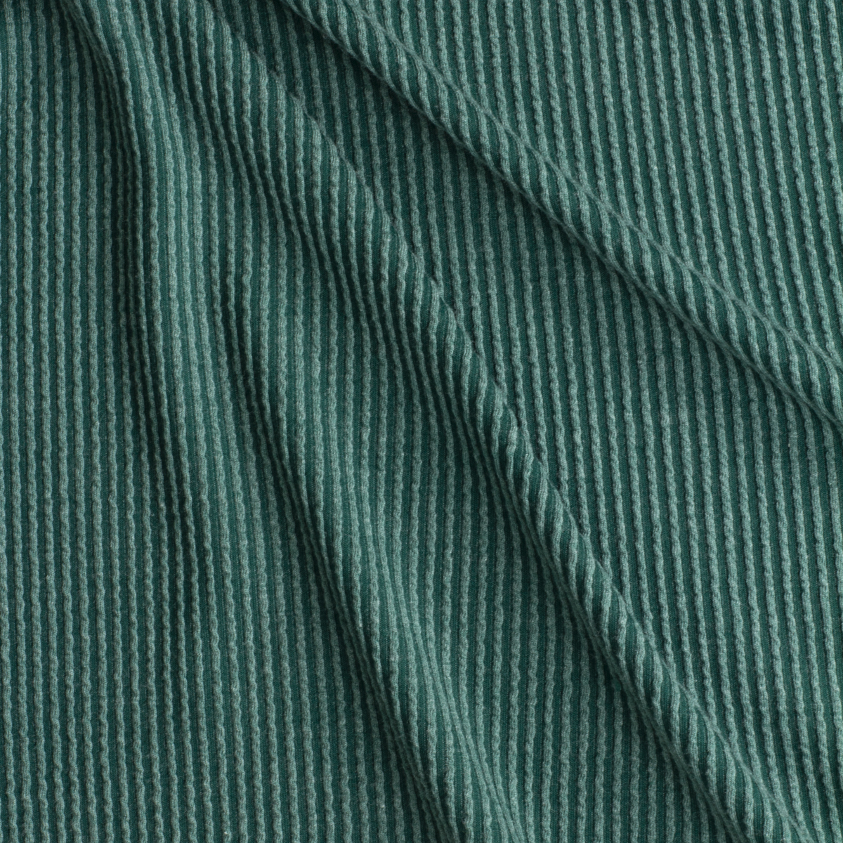 Emerald Green Wavy Urban Rib Knit #28523 Fabric By The Yard