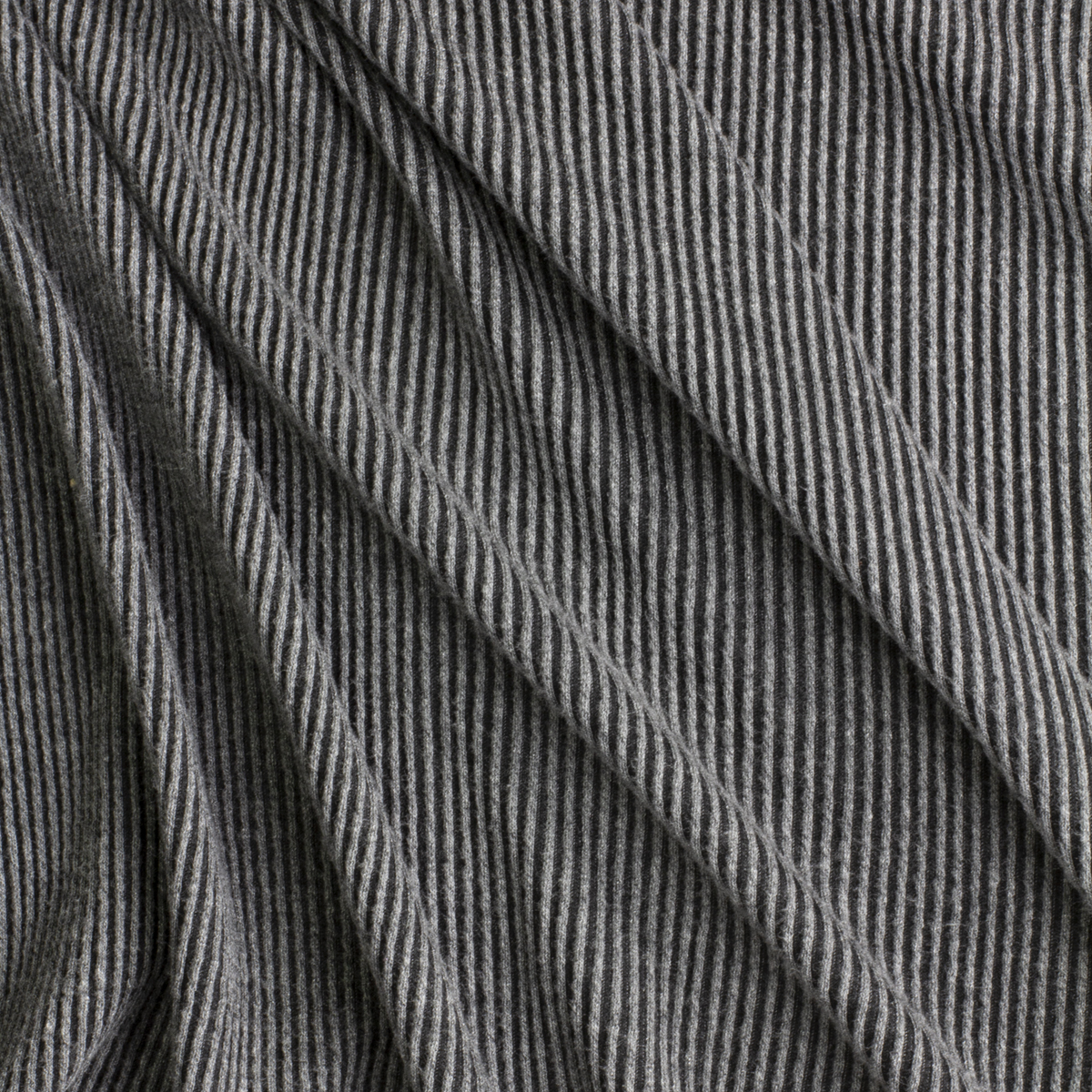 Asphalt Wavy Urban Rib Knit #28524 Fabric By The Yard