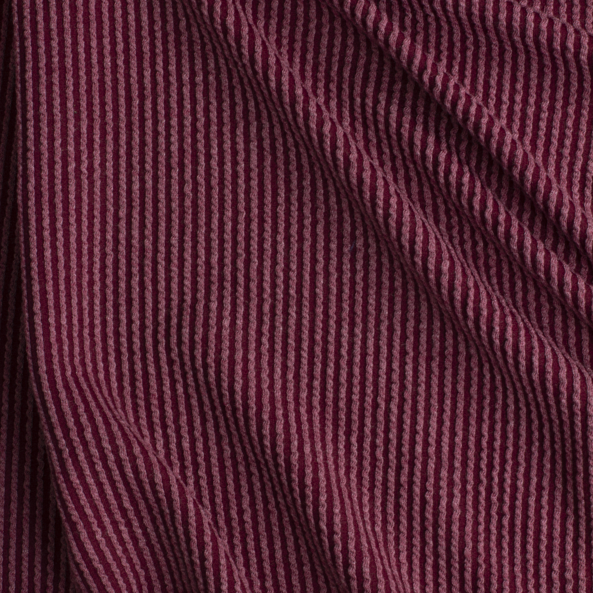 Cabernet Wavy Urban Rib Knit #28528 Fabric By The Yard