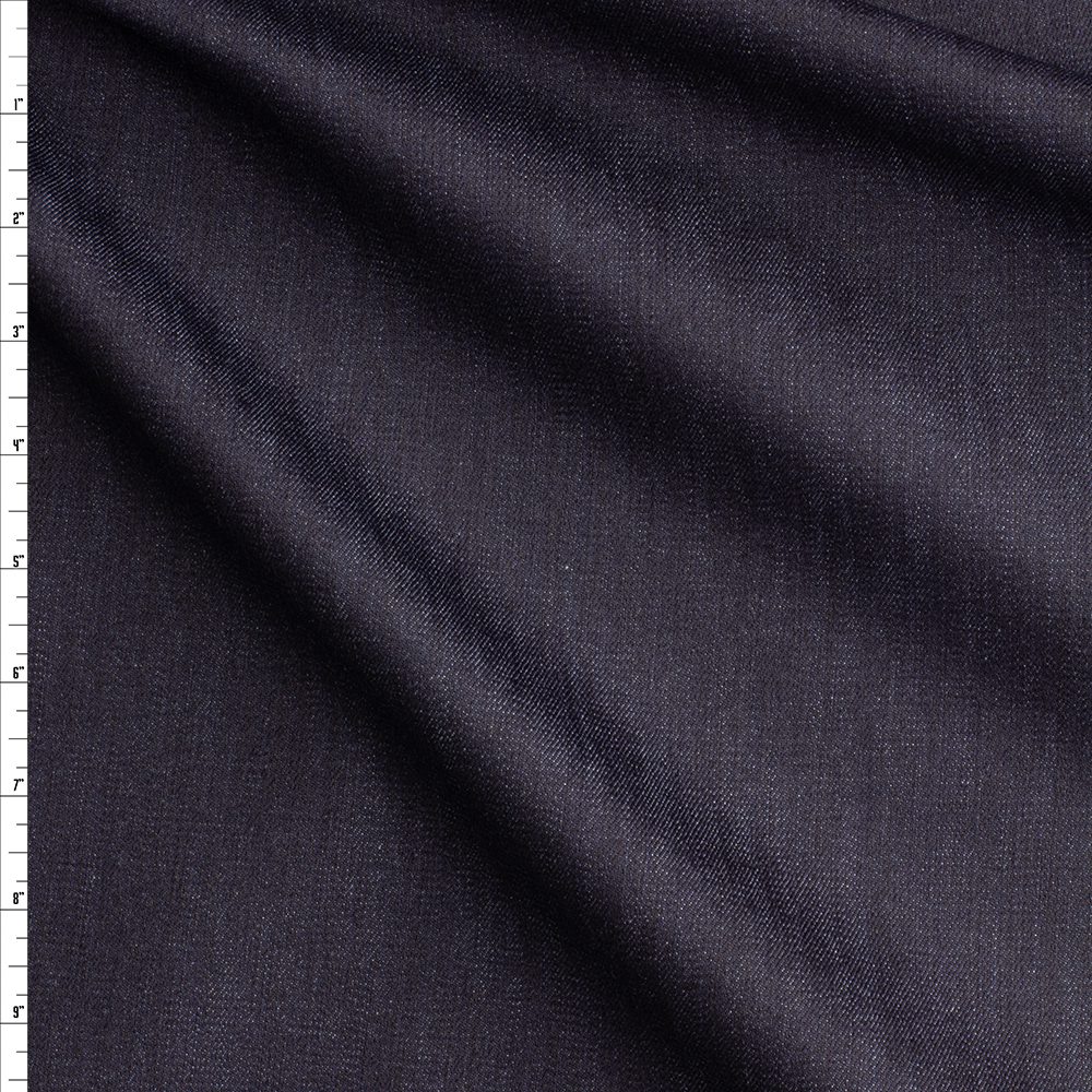 Dark Indigo 10oz Stretch Denim from ‘7 for All Mankind’ #28535 Fabric By The Yard