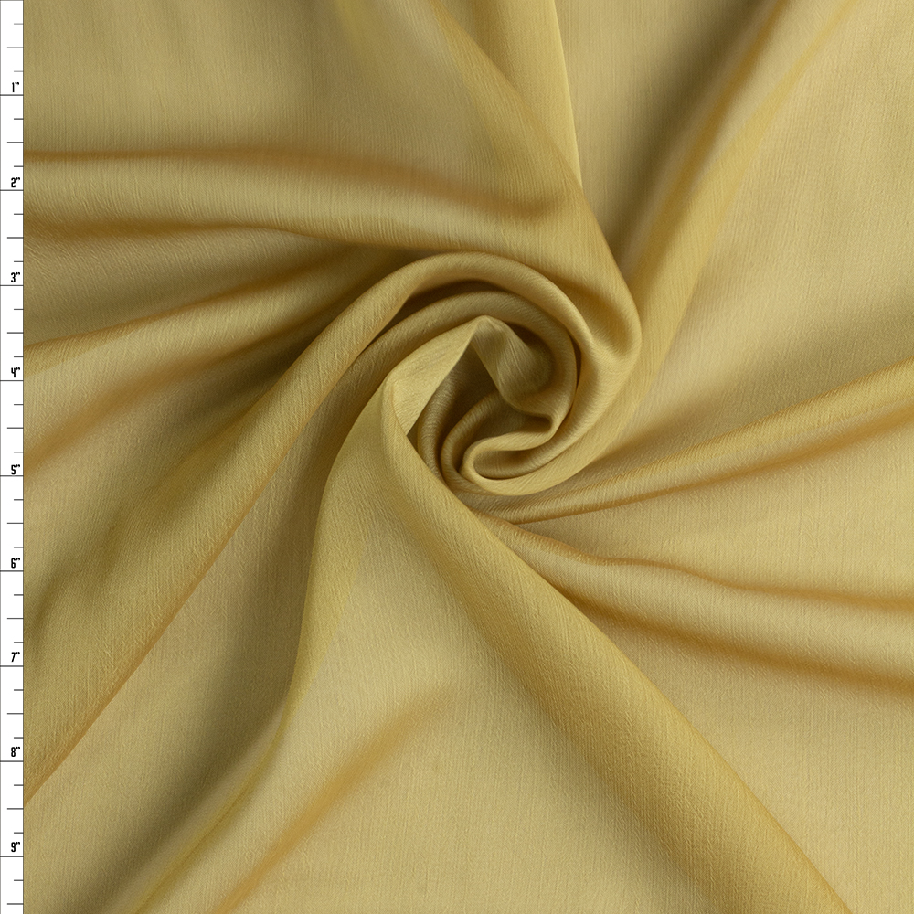 Gold Two Tone Chiffon #28545 Fabric By The Yard