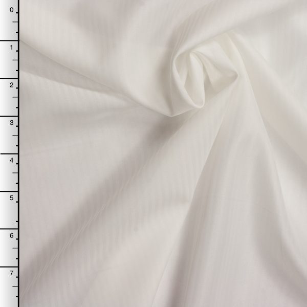 White on White Stripe Japanese Poly Lining