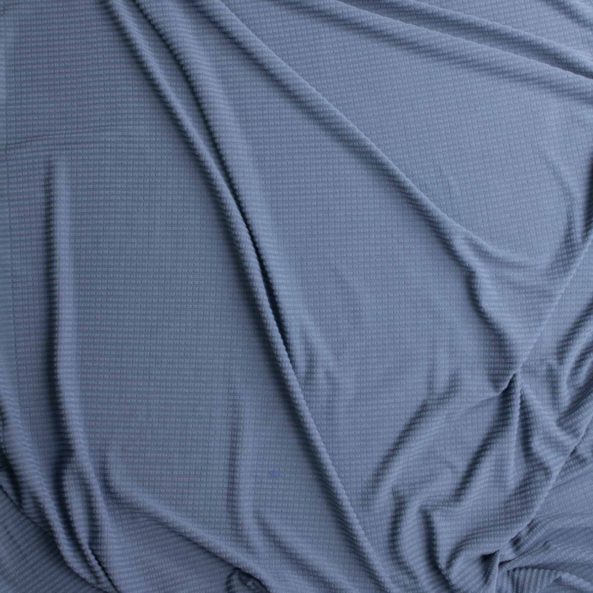 Denim Blue Polartec Power Grid #28713 Fabric By The Yard - Wide shot