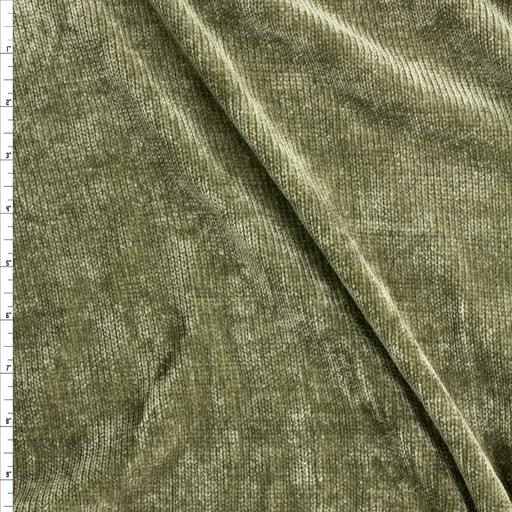 Sage Chenille Sweater Knit #28721 Fabric By The Yard