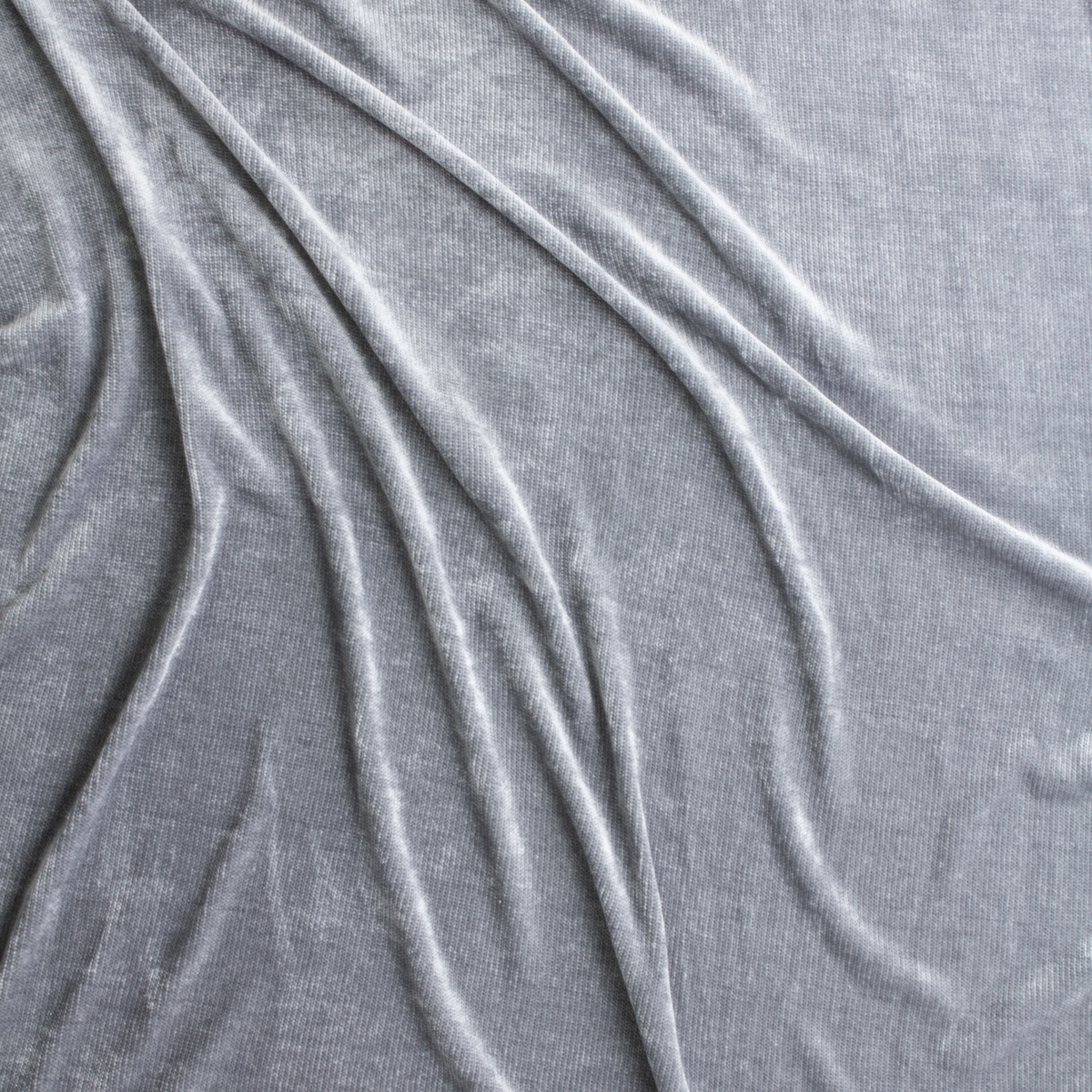 Silver Chenille Sweater Knit #28724 Fabric By The Yard - Wide shot