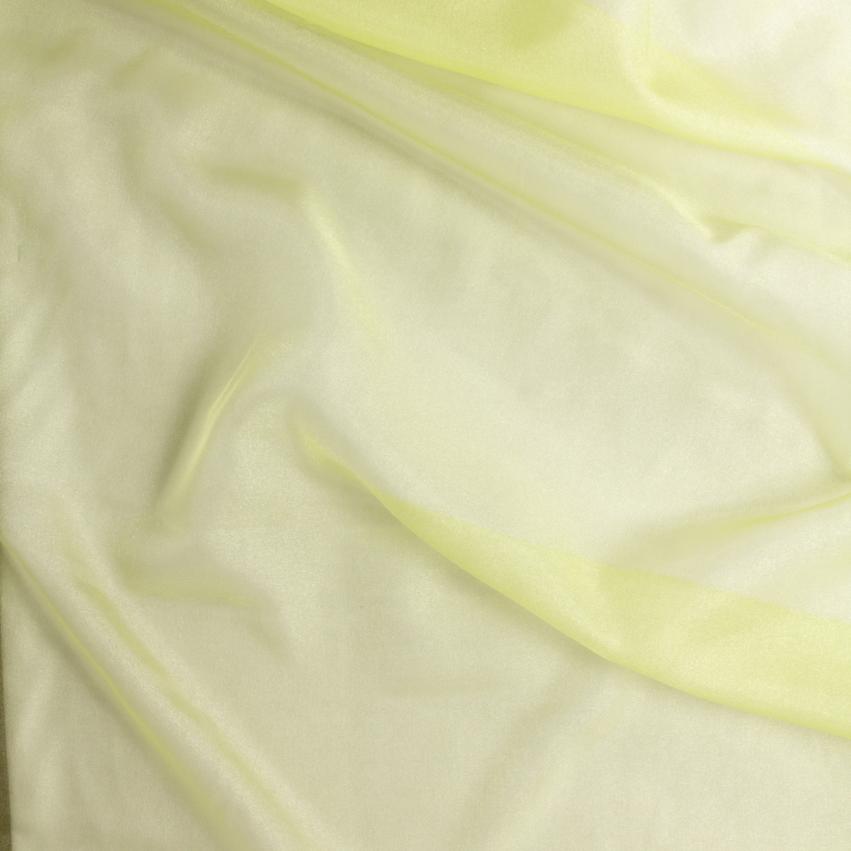 Lemon Japanese Crystal Organza #28735 Fabric By The Yard - Wide shot