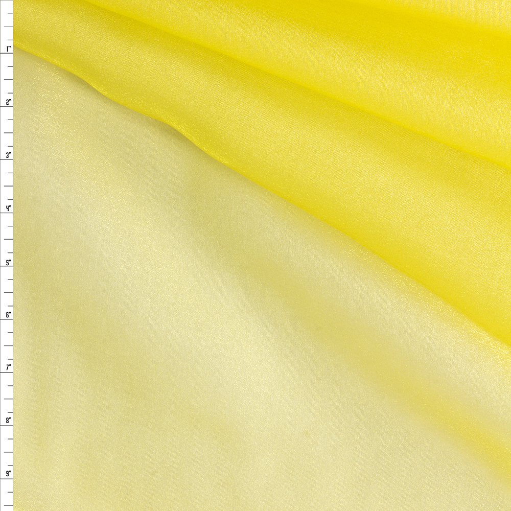 Yellow Japanese Crystal Organza #28736 Fabric By The Yard