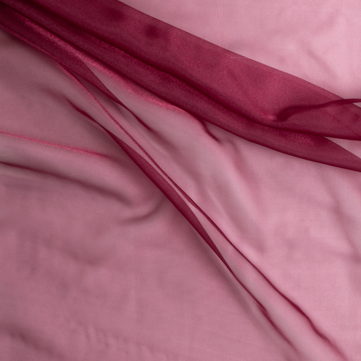 Wine Japanese Crystal Organza #28741 Fabric By The Yard - Wide shot
