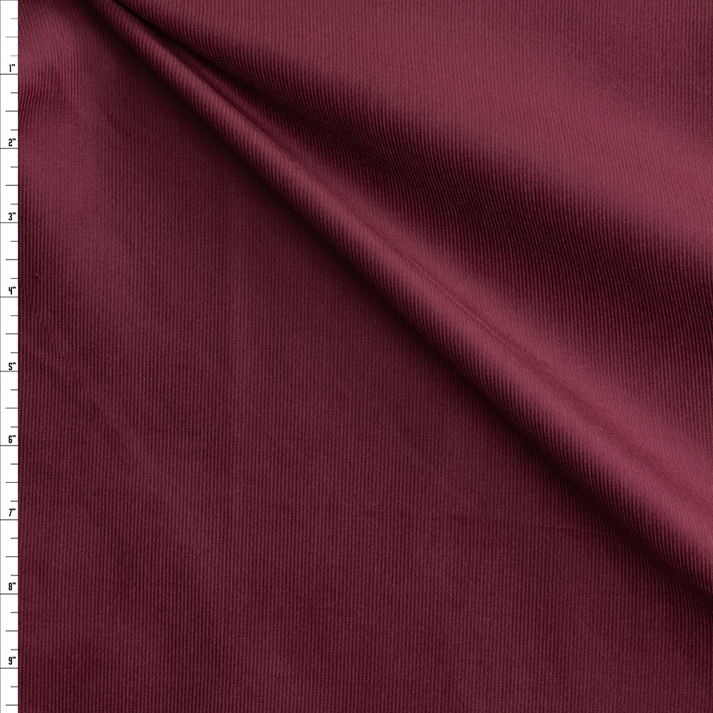 Wine 21 Wale Corduroy From Robert Kaufman #28752 Fabric By The Yard