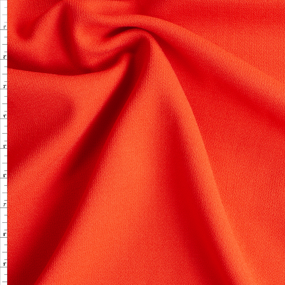 Red Wool Double Crepe #28828 Fabric By The Yard