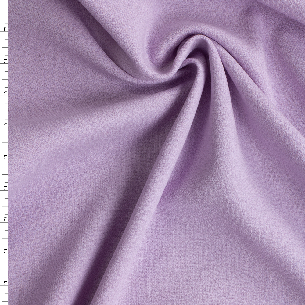 Lilac Wool Double Crepe #28829 Fabric By The Yard