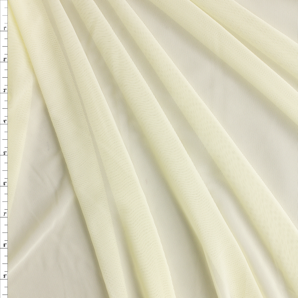 Ivory Power Mesh #28834 Fabric By The Yard