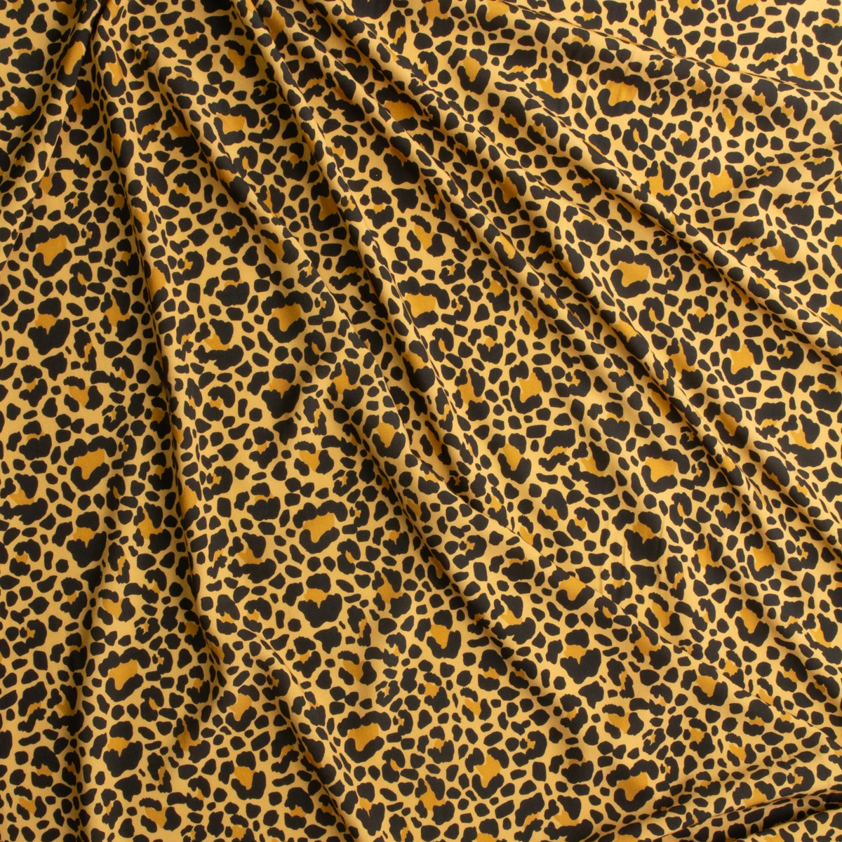 Cheetah Print Stretch Rayon Challis #28903 Fabric By The Yard - Wide shot