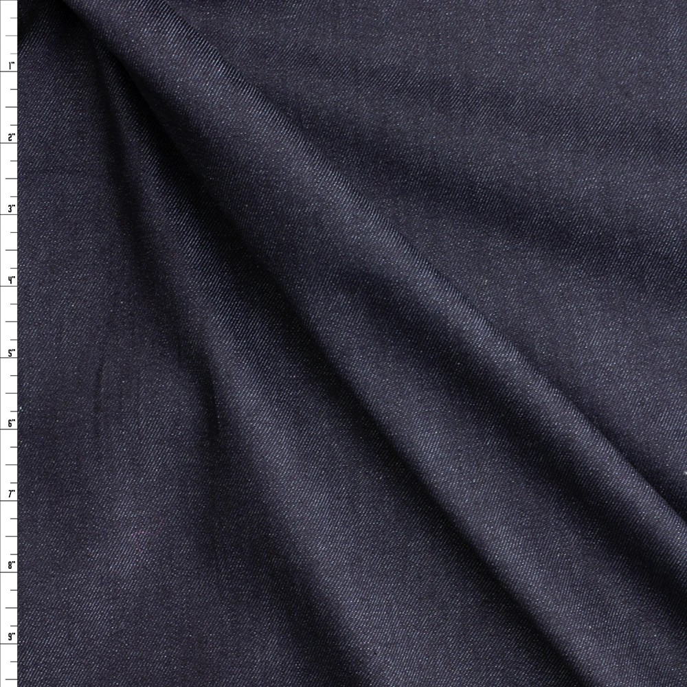Dark Indigo Stretch Denim #28909 Fabric By The Yard