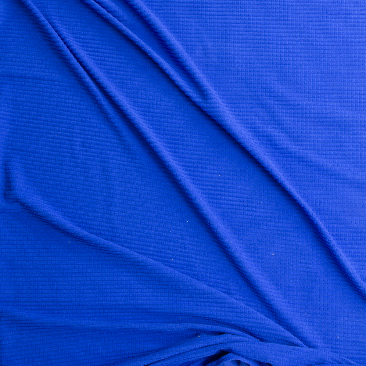 Bright Blue Polartec Power Grid #28921 Fabric By The Yard - Wide shot