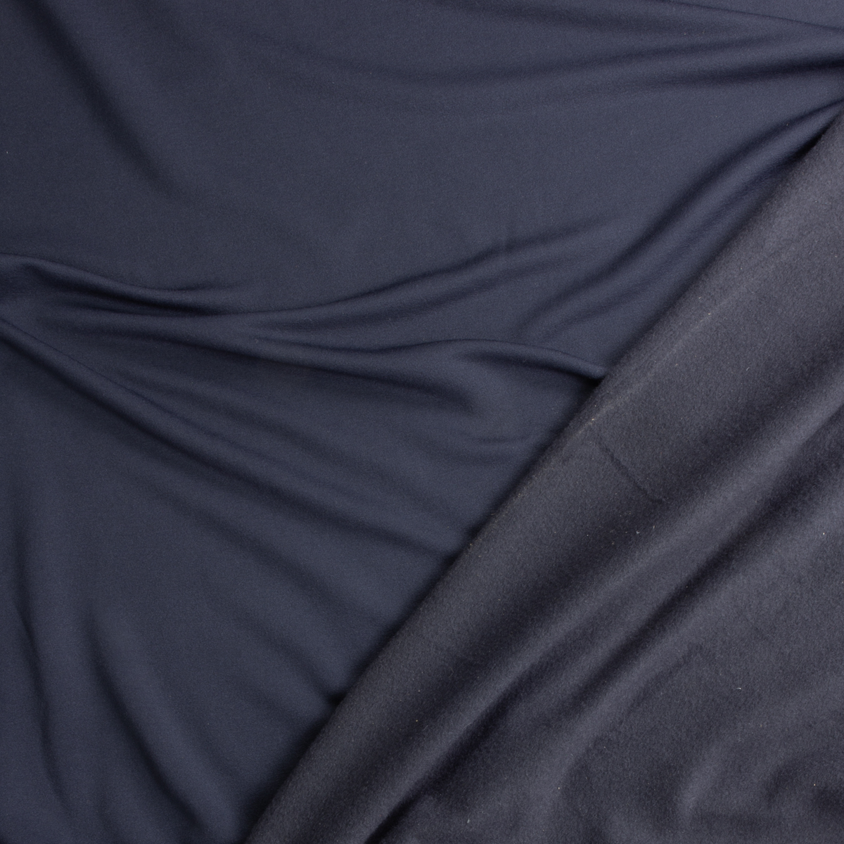 Navy Polartec Sweatshirt Fleece #28930 Fabric By The Yard - Wide shot