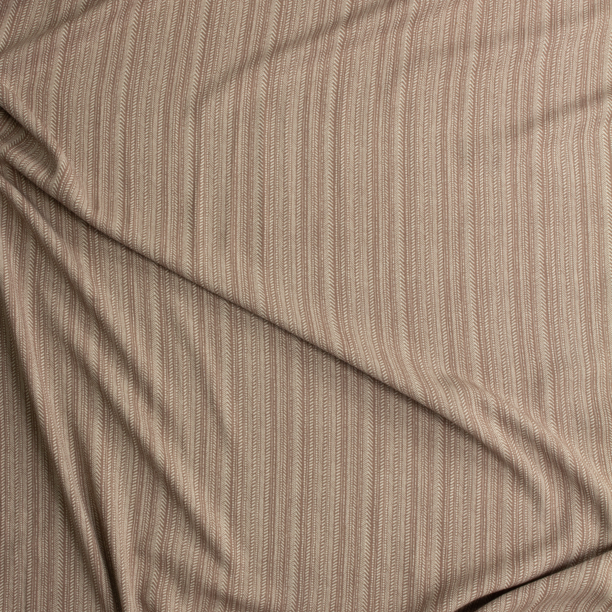 Rose Hashmark Stripe Sunset Studio Rayon Crinkle From Robert Kaufman #28966 Fabric By The Yard - Wide shot