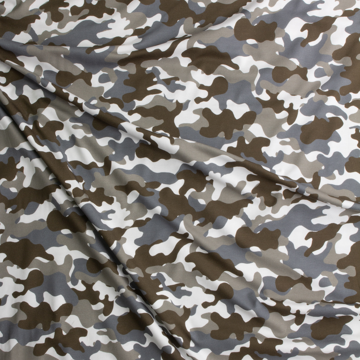 Sand Camouflage Laguna Cotton/Spandex Jersey Knit From Robert Kaufman #28970 Fabric By The Yard - Wide shot