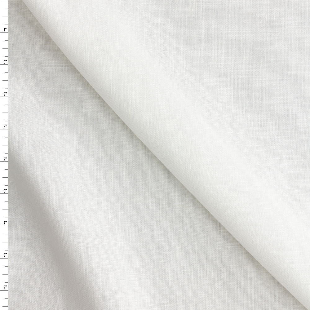 Winter White Linen #28997 Fabric By The Yard