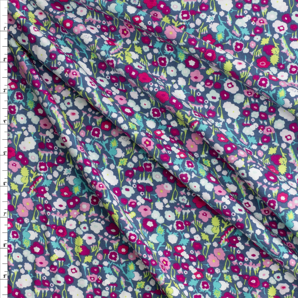 Pretty Ditsy Dream Cotton/Spandex Jersey Knit from Art Gallery Fabrics #29063 Fabric By The Yard