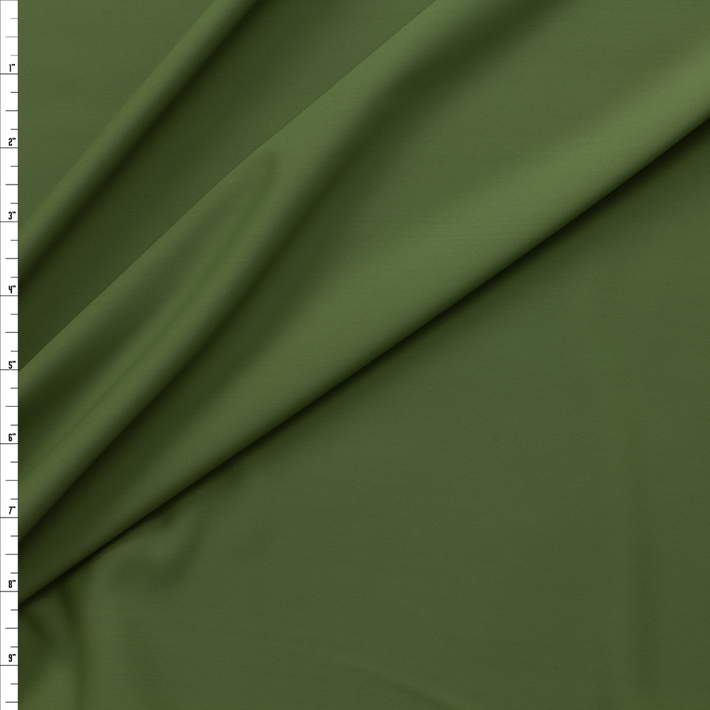 Olive Sportivo Matte Nylon/Spandex #29098 Fabric By The Yard