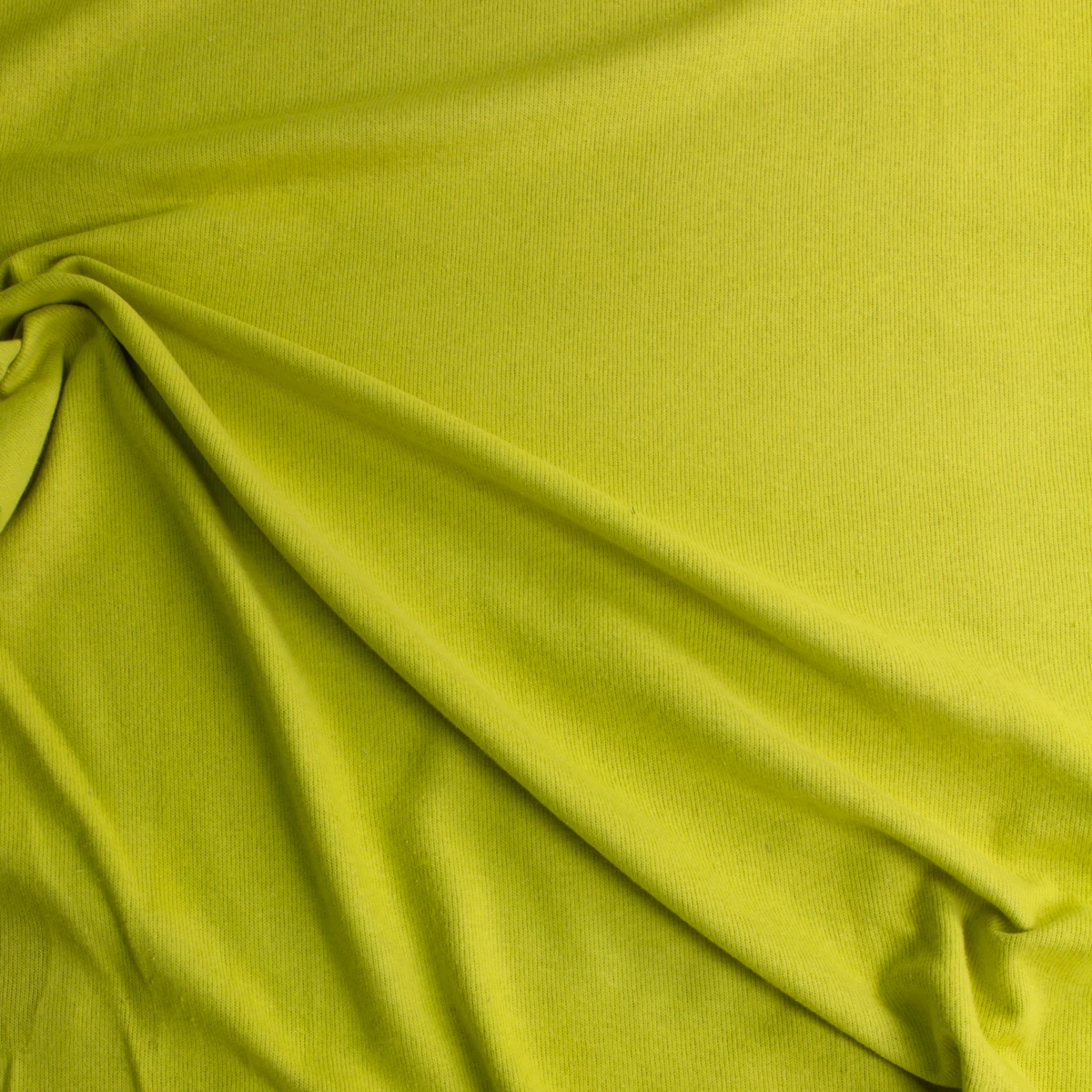 Chartreuse Brushed Rib Double Sweater Knit #29107 Fabric By The Yard - Wide shot