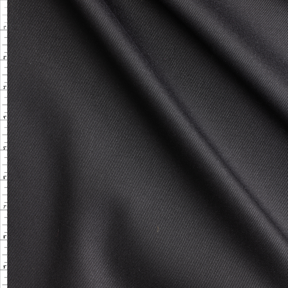 Black NYC Designer Cotton Twill #29113 Fabric By The Yard