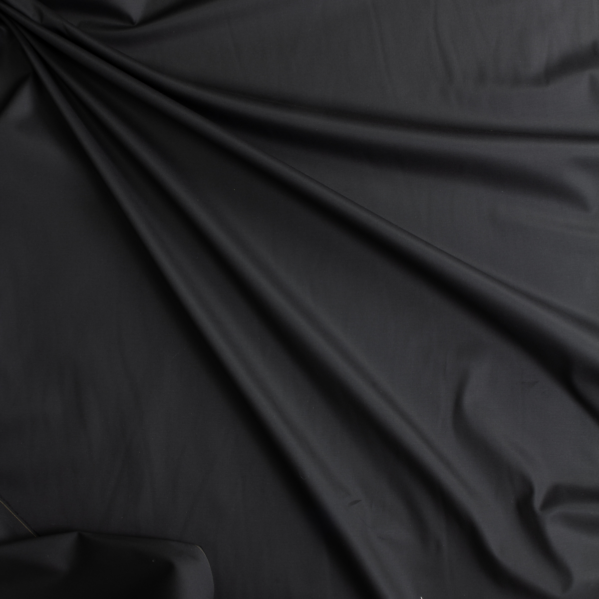 Black NYC Designer Fine Stretch Twill #29116 Fabric By The Yard - Wide shot